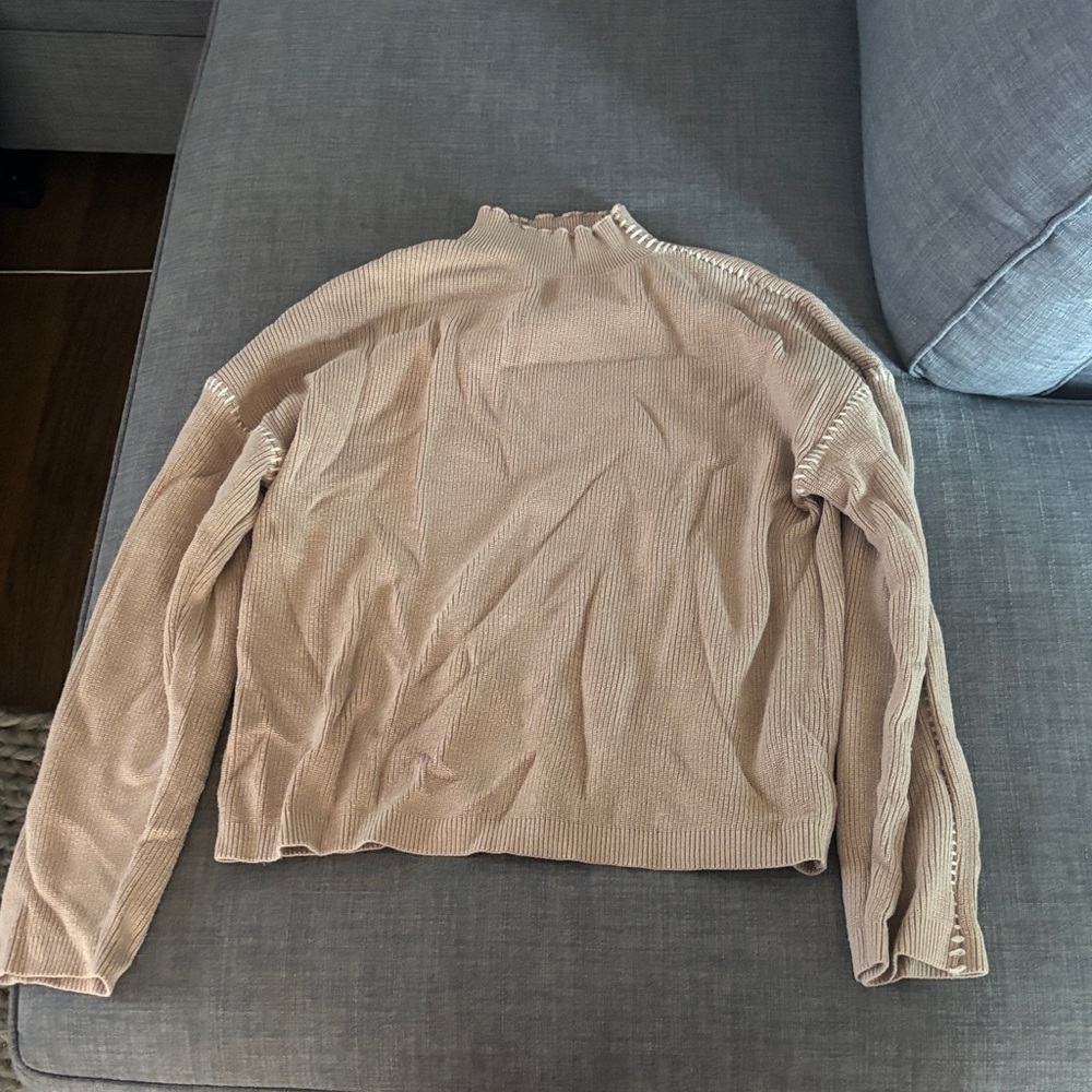 Beige Long Sleeve Sweater